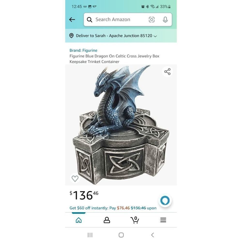 Dragon Keep Sake Box  - Picture 3 of 9